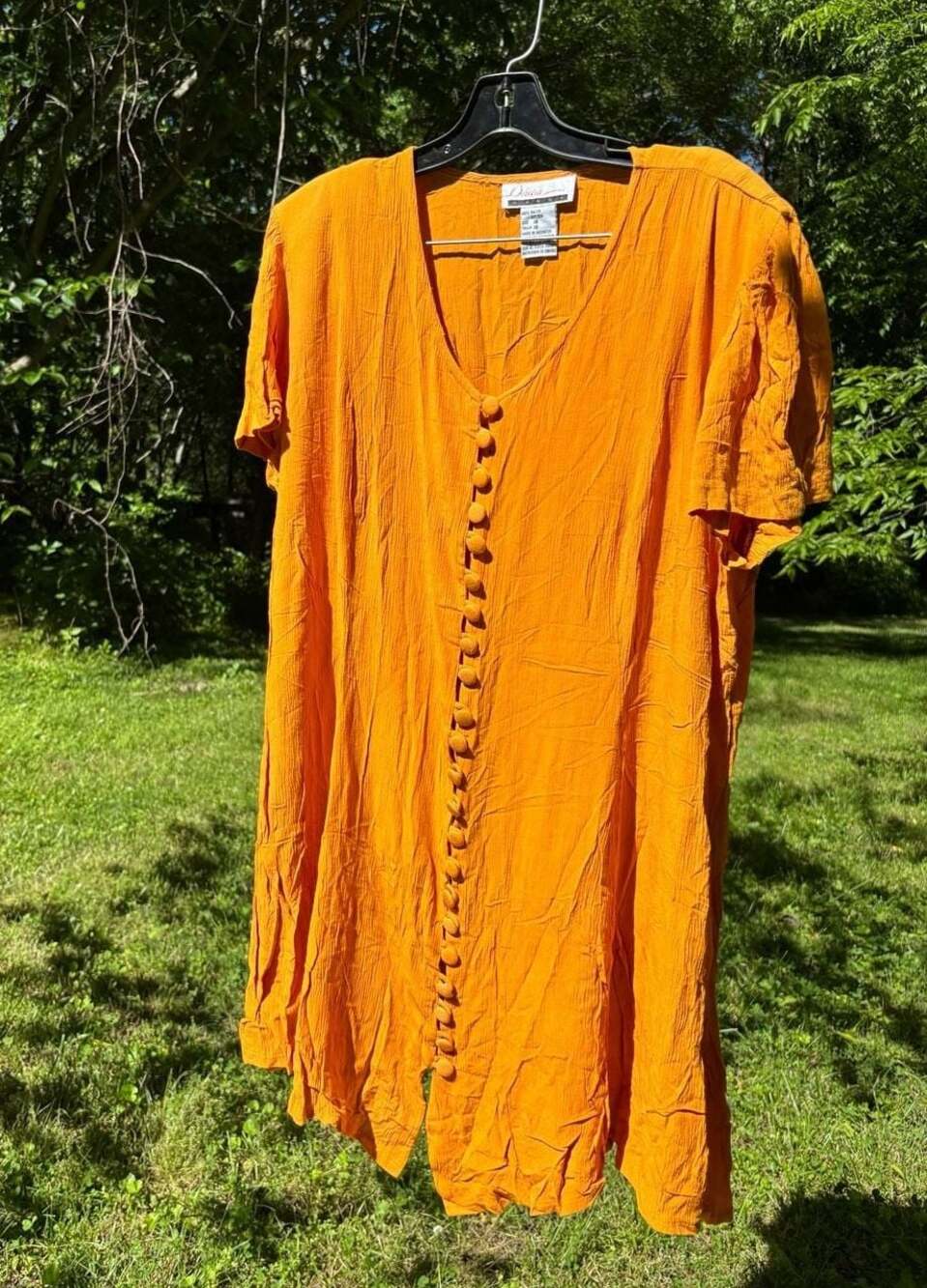 Diana Marco Yellow Button Up Corset Dtess